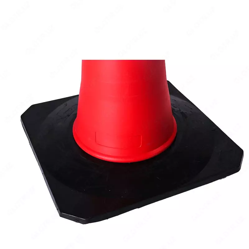  Qaytaruvchi plyonkali plastik yol konusi ZC-050  750 mm  rezina asos  qizil Chakana savdo