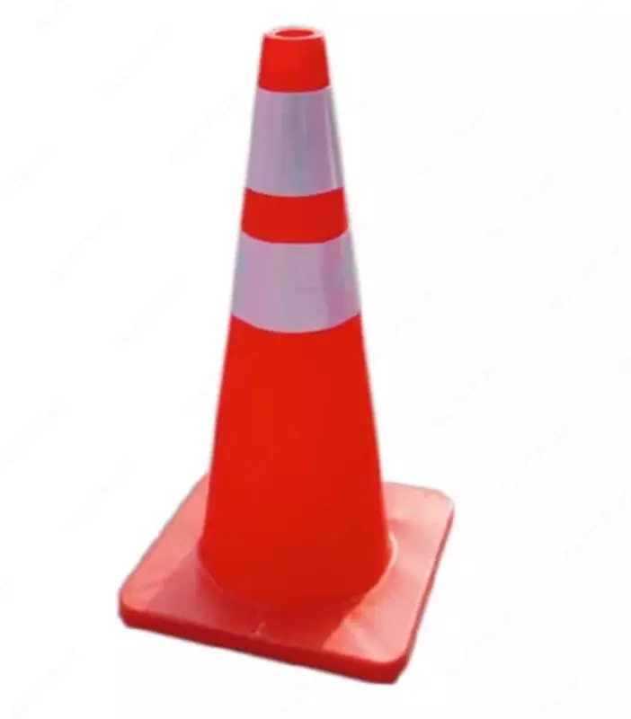 Qaytaruvchi plyonkali plastik yol konusi ZC-049  700 mm  qizil