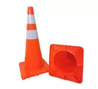 Qaytaruvchi plyonkali plastik yol konusi ZC-049  700 mm  qizil - 