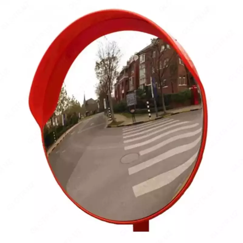 Дорожное сферическое зеркало с козырьком 80 см