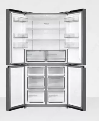 Многокамерный холодильник "Midea MDRF632FGF" (Черное стекло)