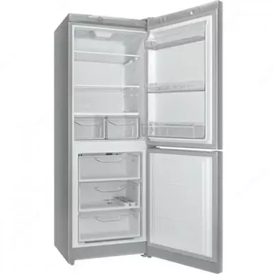 Двухкамерный холодильник "Indesit DS 4160 Е/SB" (Бежевый/Стальной)