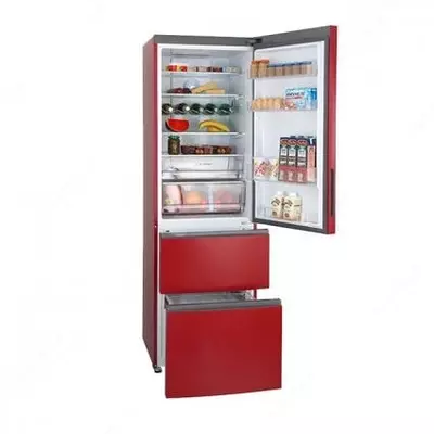 Ko'p kamerali muzlatgich "Haier A2F635CRMV" (Burgundiya)