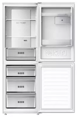 Ikki kamerali muzlatgich "Haier C3F532CWG" (Oq) Ekonom