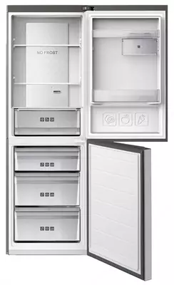 Ikki kamerali muzlatgich "Haier C3F532CMSG" (Kulrang) Ekonom