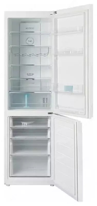 Двухкамерный холодильник "Haier C2F637CGWG" (Белое стекло)