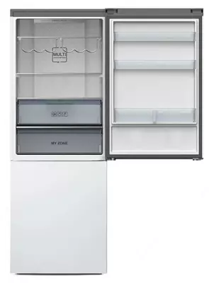 Ikki kamerali muzlatgich "Haier C4F744CWG" (Oq)