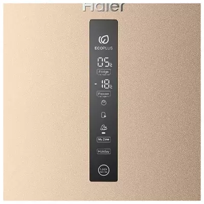 Двухкамерный холодильник "Haier C4F744CGG" (Золотистый)