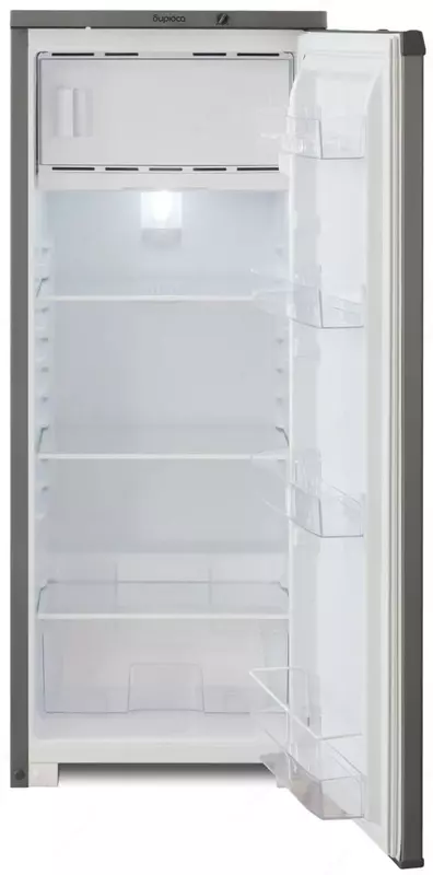 Бытовой однокамерный холодильник "Бирюса М110" (Металлик)