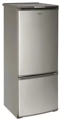 Ikki kamerali maishiy muzlatgich "Biryusa M151" (Metalik)