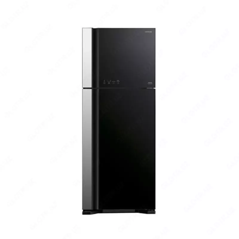 Бытовой двухкамерный холодильник "Hitachi R-VG540PUC3 GBK" (Черное стекло)