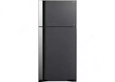 Ikki kamerali maishiy muzlatgich "Hitachi R-VG660PUC7 GGR" (Kulrang shisha)