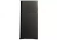 Бытовой двухкамерный холодильник "Hitachi R-VG660PUC7 GВК" (Черное стекло)