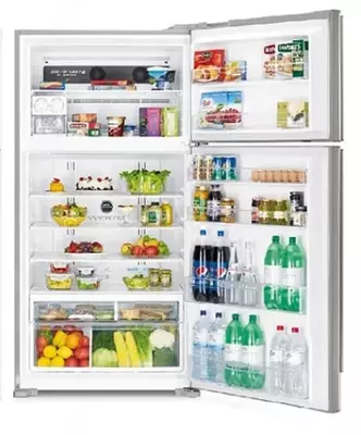 Бытовой двухкамерный холодильник "Hitachi R-V720PUC 1K TWH" (Белый)