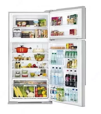 Бытовой двухкамерный холодильник "Hitachi R-V910PUC1K SLS" (Светло-серый)