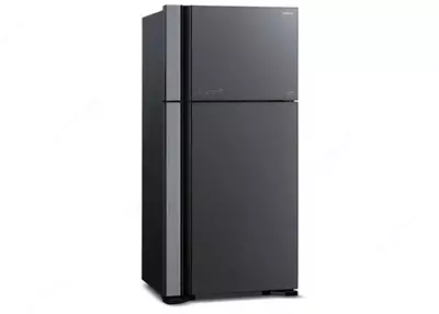 Бытовой двухкамерный холодильник "Hitachi R-VG910PUC5 GBK" (Черное стекло)
