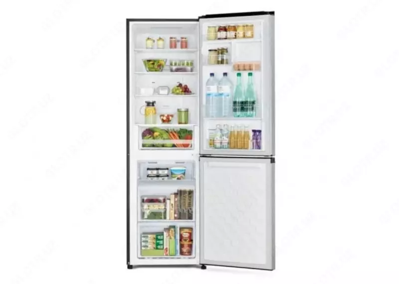 Бытовой двухкамерный холодильник "Hitachi R-BG410PUC6 GS" (Серое стекло)