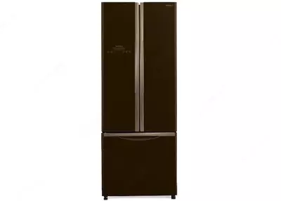 Бытовой двухкамерный холодильник "Hitachi R-W550PUC2 GBW" (Коричневое стекло)