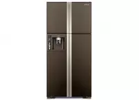 Бытовой двухкамерный холодильник "Hitachi R-W660PUC3 GВW" (Коричневое стекло)