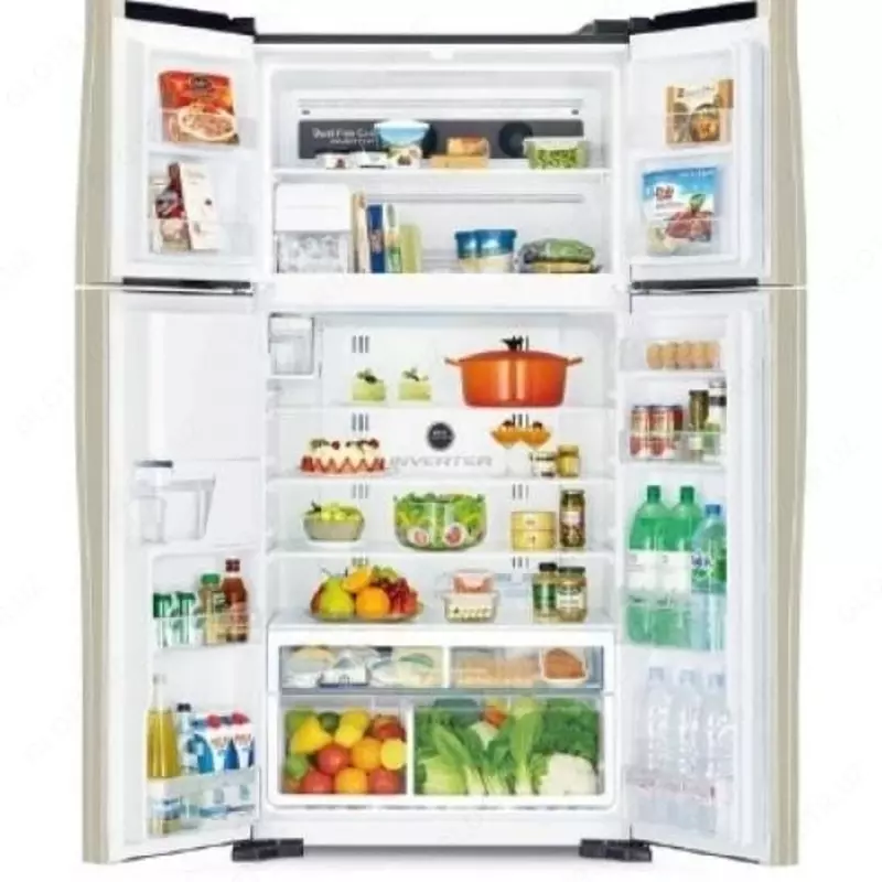 Бытовой двухкамерный холодильник "Hitachi R-W660PUC3 GGR" (Серое стекло) - 15 185 500 сум