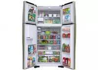 Бытовой двухкамерный холодильник "Hitachi R-W660PUC7 GВW" (Коричневое стекло) - 15 911 500 сум