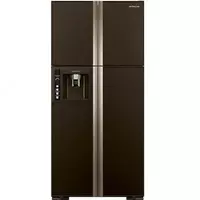 Бытовой двухкамерный холодильник "Hitachi R-W660FPUC3X GBW" (Коричневое стекло)