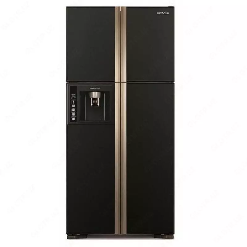 Бытовой двухкамерный холодильник "Hitachi R-W660FPUC3X GGR" (Серое стекло)