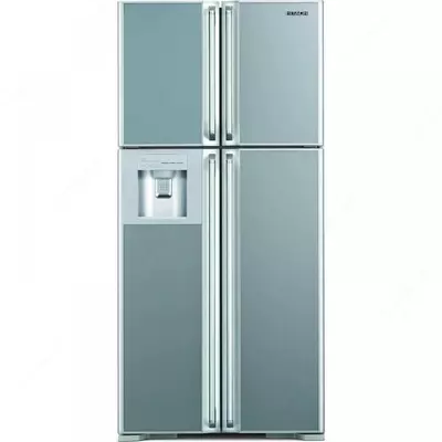 Ikki kamerali uy muzlatgichi "Hitachi R-W720PUC1 INX" (zanglamaydigan po'latdan)