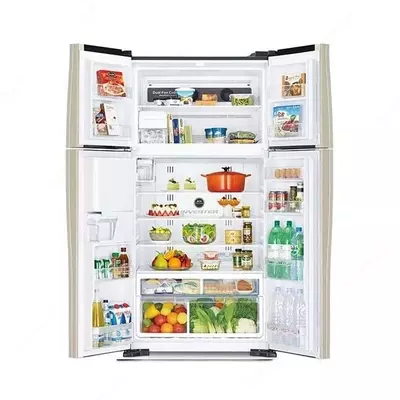 Бытовой двухкамерный холодильник "Hitachi R-W720PUC1 INX" (Нержавеющая сталь)