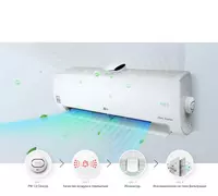Кондиционер "LG PuriCare AIR АР 09RТ" Invеrter (Белый) HOMETECH