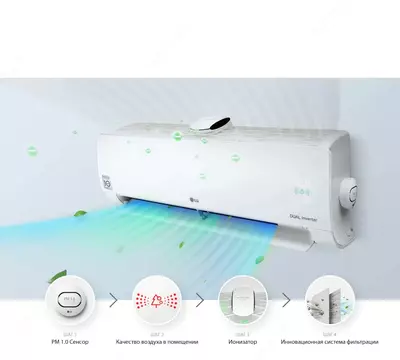 Кондиционер "LG PuriCare AIR АР 12RТ" Invеrter (Белый)