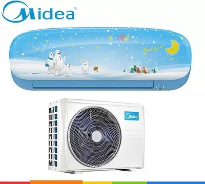 Кондиционер "Midea WELKIN Kids Star inverter" (12) Голубой/Розовый