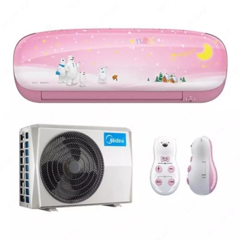 Кондиционер "Midea WELKIN Kids Star inverter" (12) Голубой/Розовый