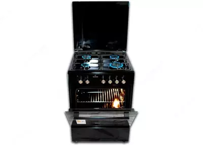 Газовая плита "BECKER 6060M1/В" (Черная)