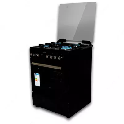 Газовая плита "BECKER 6060M4/B" (Черная)