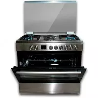 Комбинированная Газовая плита "BECKER 6090M9/HI" (Стальная) Только в розницу