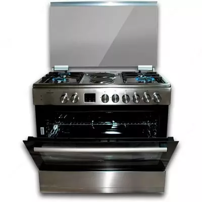 Комбинированная Газовая плита "BECKER 6090M9/HI" (Стальная)