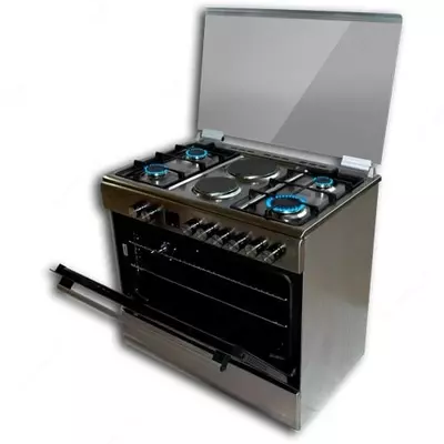 Комбинированная Газовая плита "BECKER 6090M9/HI" (Стальная)