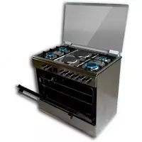 Комбинированная Газовая плита "BECKER 6090M9/HI" (Стальная) HOMETECH