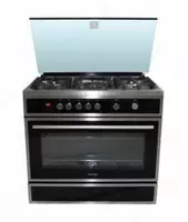 Газовая плита "DELUSSO OGE-9050 SMP LED" (Черная) - 7 744 000 сум