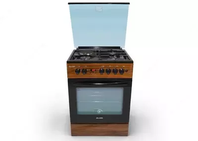 Газовая плита "DELUSSO WOODEN T9511T6" (Под дерево)