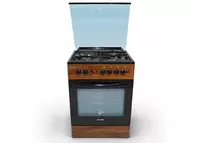 Газовая плита "DELUSSO WOODEN T9511T6" (Под дерево)