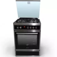 Газовая плита "DELUSSO Y6411T1 INOX F" (Черная + стальная) - 5 021 500 сум