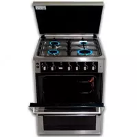 Газовая плита "DELUSSO OGE6040DT" (Черная/стальная) - 4 900 500 сум