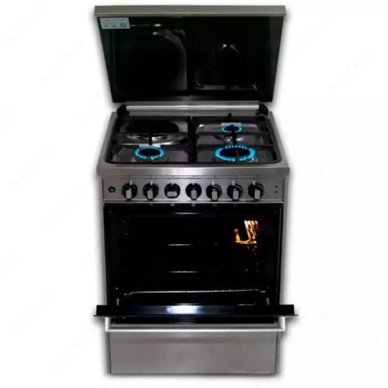 Газовая плита "DELUSSO OGE6031SMP" (Стальная)