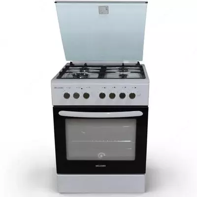 Газовая плита "DELUSSO T6411T6" (Белая)