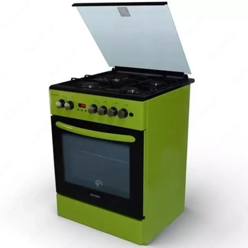 Газовая плита "DELUSSO T6311T6" (Зеленая)