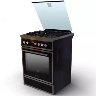 Газовая плита "DELUSSO T6411T6" (Черная)