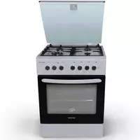 Газовая плита "DELUSSO T6411T6" (Белая)