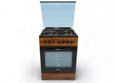 Газовая плита "DELUSSO T6411T6" (Под дерево)